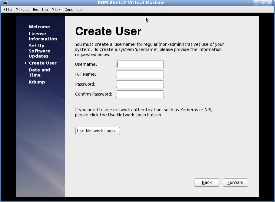 Firstboot Create Users