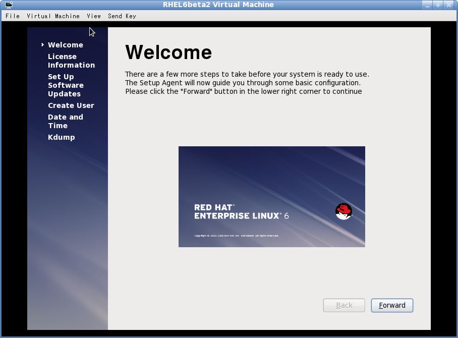 Firstboot Welcome