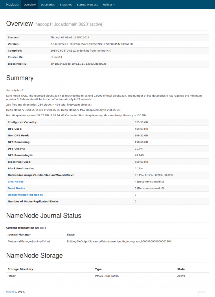 CDH5_Namenode information