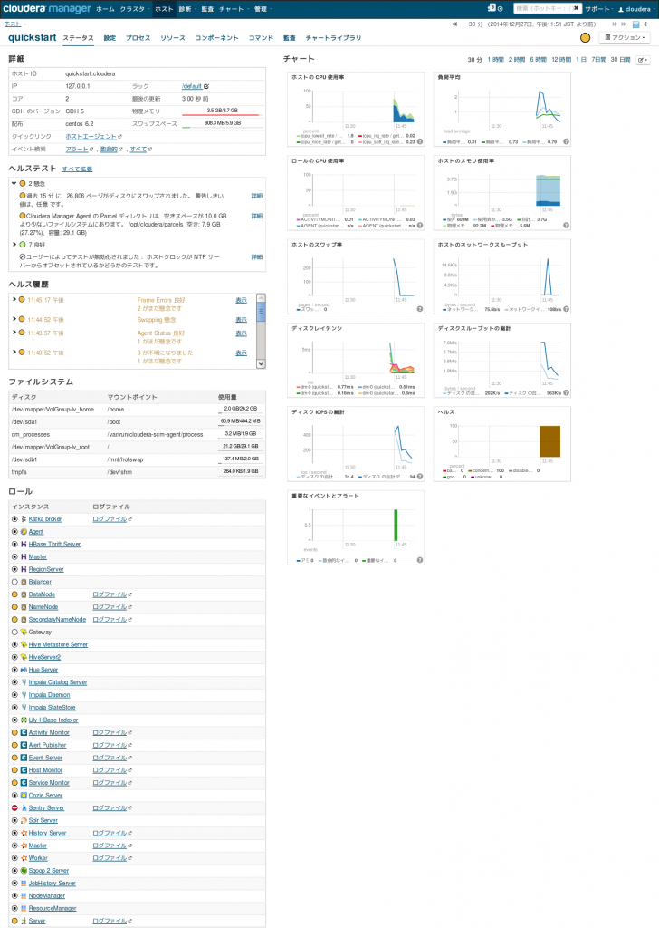 ホスト - quickstart - Cloudera Manager 2014-12-27 23-52-54