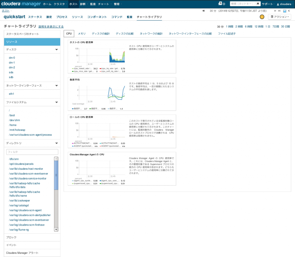 ホスト - quickstart - Cloudera Manager 2014-12-27 23-56-35